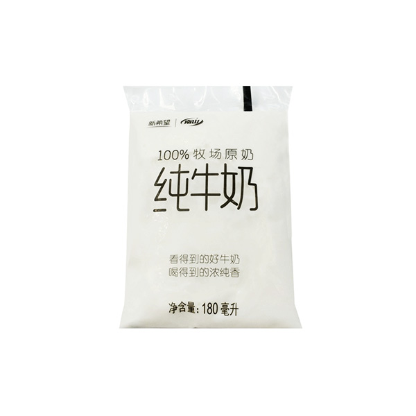 南山纯牛奶透明袋装 180ml